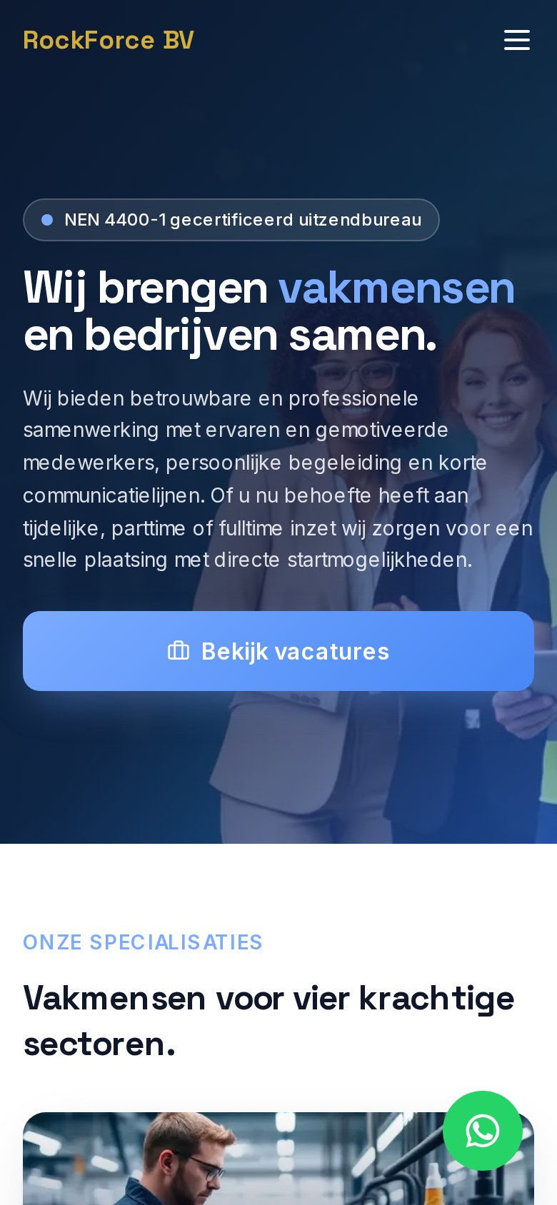 Mobiele weergave van RF Jobs