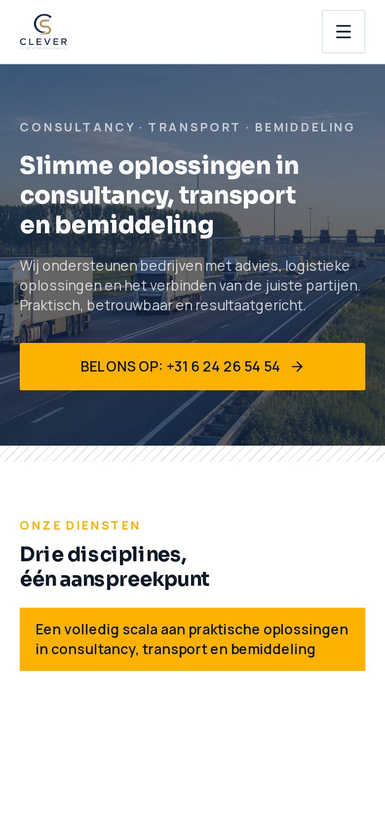 Mobiele weergave van Clever Consul